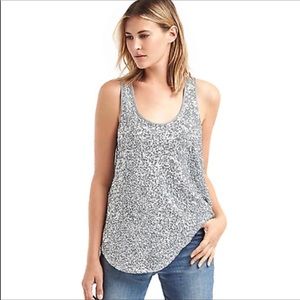NWT Gap Silver Sequin Tank Top